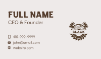 Sawmill Axe Woodcutting Business Card Image Preview