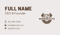 Sawmill Axe Woodcutting Business Card Image Preview