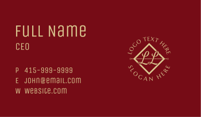 Business Luxury Script Business Card Image Preview