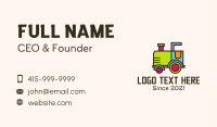 Colorful Toy Train Business Card Design
