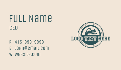 Mountain Road Badge Business Card Image Preview