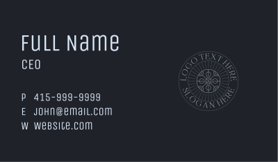 Pastor Church Cross Business Card Image Preview