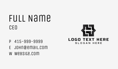 Maze Industrial Contractor Business Card Image Preview