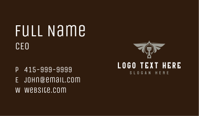 Piston Wings Mechanic Business Card Image Preview