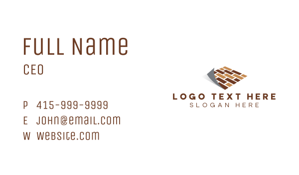 Tile Flooring Construction Business Card Design Image Preview