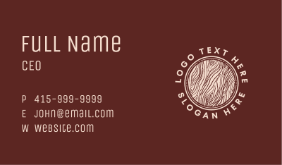Wood Lumber Workshop  Business Card Image Preview