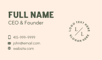 Generic Accounting Lettermark Business Card Design