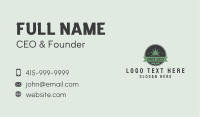 Weed Plant Emblem  Business Card Image Preview