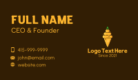 Organic Honey Ice Cream Business Card Image Preview