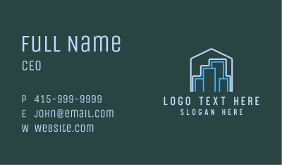 City Builder Construction Business Card Image Preview