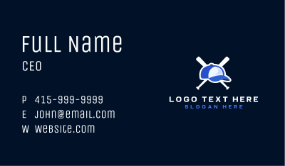 Baseball Cap Clothing Business Card Image Preview