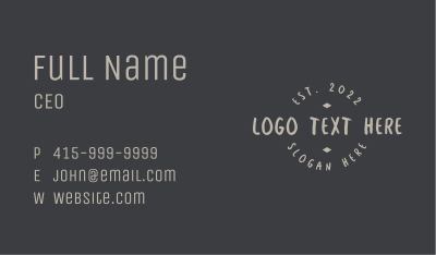 Creative Business Wordmark Business Card Image Preview