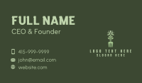 Fork Shovel Leaf Business Card Preview