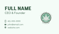 Cannabis Leaf Badge Business Card Image Preview