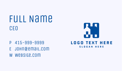 Home Subdivision Letter H Business Card Image Preview