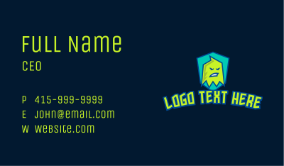 Game Mascot Streamer Business Card Image Preview