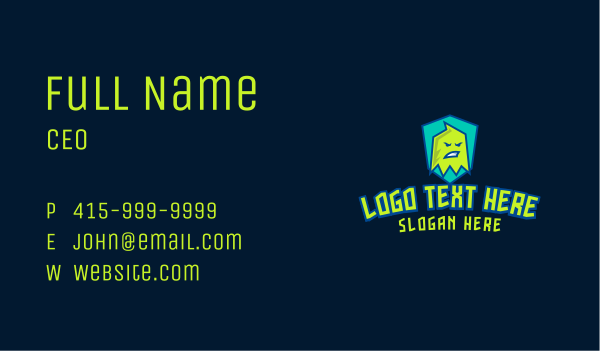 Game Mascot Streamer Business Card Design Image Preview