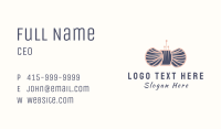 Wool Yarn Needle Business Card Image Preview