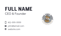 Headphones Skull Podcast Business Card Image Preview