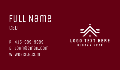 White House Roofing Business Card Image Preview
