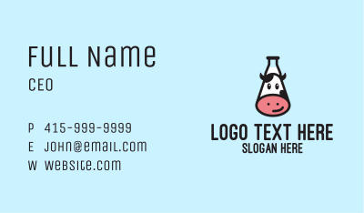 Happy Cow Milk Bottle  Business Card Image Preview