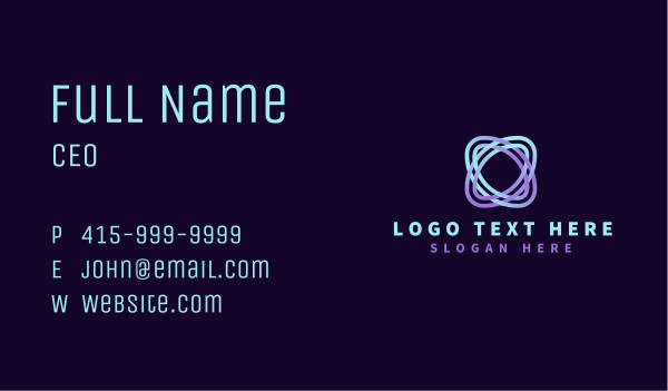 Tech Business Symbol Business Card Design Image Preview