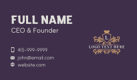 Crown Regal Monarchy Business Card Design