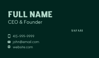 Generic Brand Wordmark Business Card Image Preview