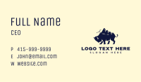 Mountain Summit Bison Business Card Image Preview