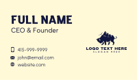 Mountain Summit Bison Business Card Image Preview