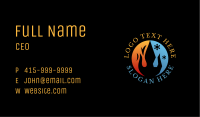 Abstract Heating Cooling Business Card Image Preview