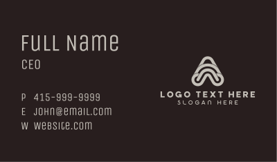 Creative Company Letter A Business Card Image Preview