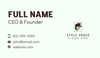 Pixelated Skull Cap Business Card Image Preview
