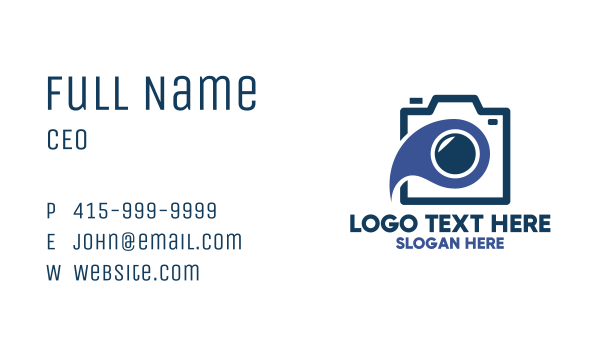 Water Tech Camera Business Card Design Image Preview