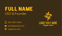 Yellow Lightning Power Business Card Image Preview