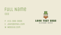 Old Leprechaun Mascot Business Card Image Preview