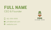Old Leprechaun Mascot Business Card Image Preview