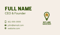 Light Bulb Cooking Pot Business Card Image Preview