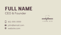 Retro Fashion Wordmark Business Card Image Preview