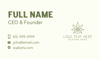Natural Marijuana Leaf Business Card Image Preview