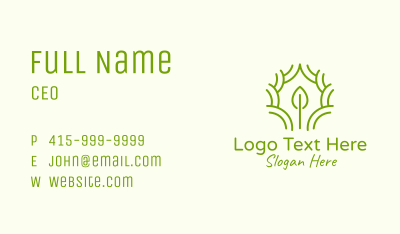 Plant Nature Conservation Business Card Image Preview