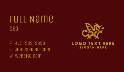 Dragon Mythical Creature Business Card Image Preview