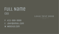 Elegant Boutique Wordmark Business Card Image Preview