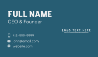 Modern Industry Wordmark Business Card Image Preview