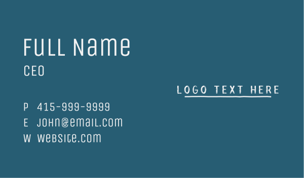 Modern Industry Wordmark Business Card Design Image Preview