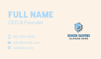 Aqua Sailor Dolphin Business Card Image Preview