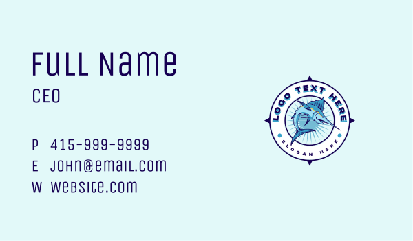 Fish Marlin Seafiood Business Card Design Image Preview