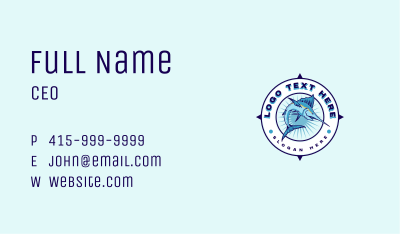 Fish Marlin Seafiood Business Card Image Preview