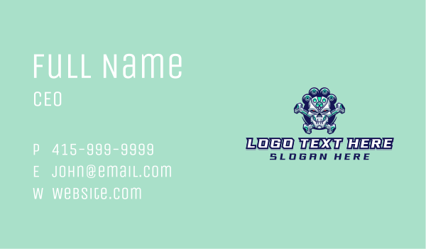 Gaming Esports Skull Business Card Design Image Preview
