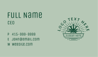 Green Marijuana Drug Business Card Image Preview
